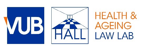 Logos VUB (Vrije Universiteit Brussel) & HALL (Health & Ageing Law Lab)