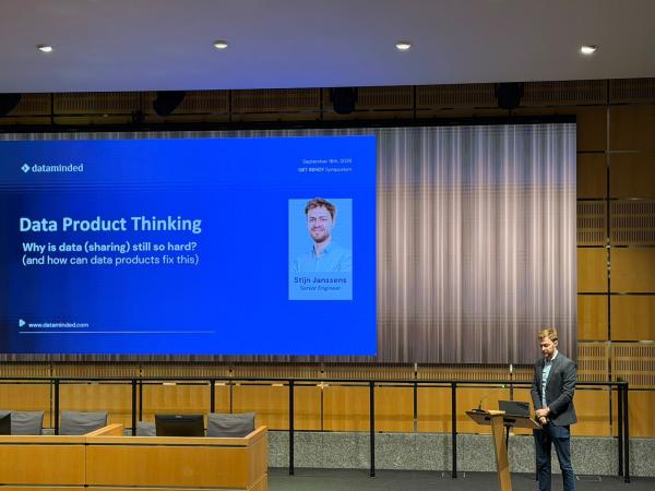 GET REHDY Symposium 2026 Stijn Janssens presenting data product thinking